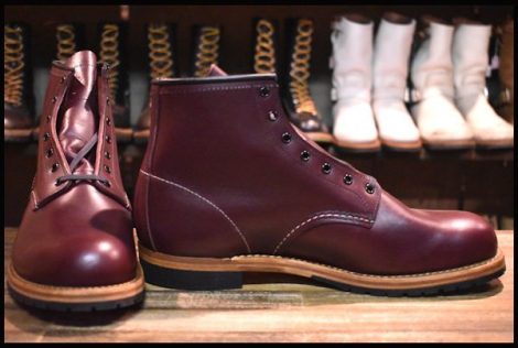 【11D 未使用 19年】レッドウィング 9411 ベックマン ブラックチェリー フェザーストーン プレーントゥ ブーツ redwing HOPESMORE