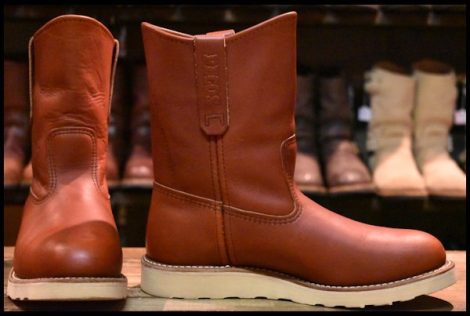 【7E 美品 16年】レッドウィング 8866 ペコス 赤茶 オロラセット プルオン クッションソール ブーツ redwing pecos HOPESMORE