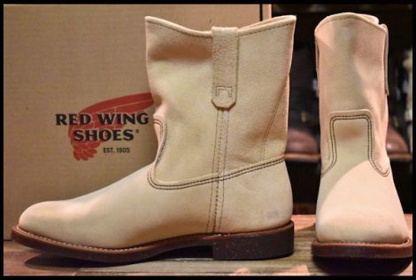 【9.5E 箱付 未使用 12年】レッドウィング 8184 スエード ペコス ホーソーンアビレーン ラフアウト ブーツ redwing pecos HOPESMORE