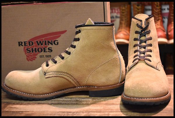 【10.5D 箱付 美品 12年】レッドウィング 2960 TYPE B キャメル ララミー 茶 プレーントゥ レースアップ ブーツ redwing  HOPESMORE