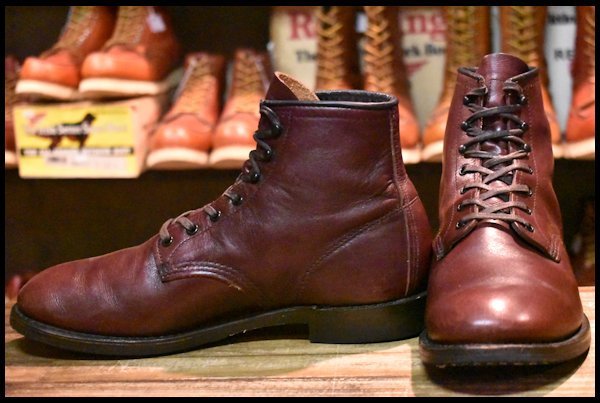 【9D 良品 17年】レッドウィング 9062 ベックマン ブラックチェリー フェザーストーン フラットボックス ブーツ redwing  HOPESMORE