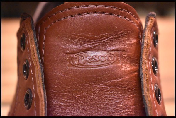 【9E 箱付 美品】WESCO ウエスコ カスタムロバートウィリアム レッドウッド 赤茶 ラプターソール オックスフォード 短靴 ブーツ  HOPESMORE