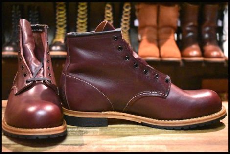 【10EE 箱付 未使用 19年】レッドウィング 9411 ベックマン ブラックチェリー フェザーストーン プレーントゥ ブーツ redwing HOPESMORE