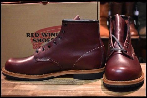 【11EE 箱付 未使用 18年】レッドウィング 9411 ベックマン ブラックチェリー フェザーストーン プレーントゥ ブーツ redwing HOPESMORE