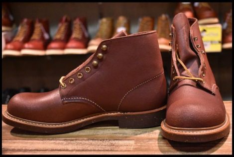 【7.5D 未使用 14年】レッドウィング 8016 ブラックスミス ボルドー スピットファイヤー プレーントゥ ブーツ redwing HOPESMORE