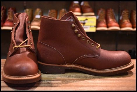 【7.5D 未使用 14年】レッドウィング 8016 ブラックスミス ボルドー スピットファイヤー プレーントゥ ブーツ redwing HOPESMORE