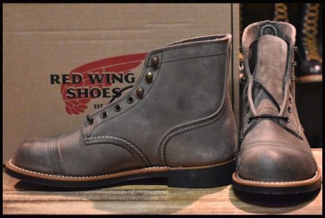 【7D 箱付 未使用 22年】レッドウィング 8087 アイアンレンジャー ミュールスキナーラフアウト 編み上げ ブーツ redwing HOPESMORE