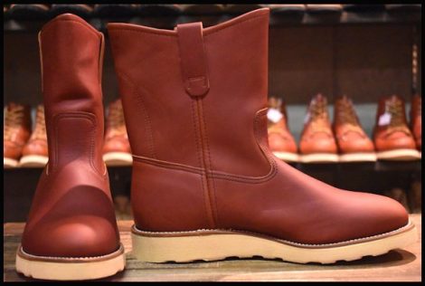 【9E 箱付 DEAD 犬タグ 97年】レッドウィング 8866 ペコス 赤茶 オロラセット プルオン ブーツ redwing pecos HOPESMORE