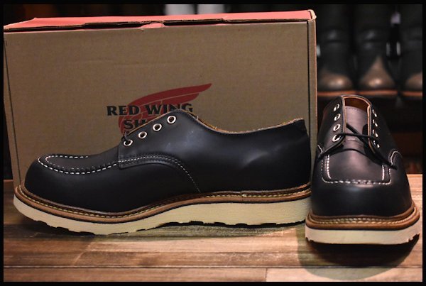 【11D 未使用 12年】レッドウィング 8106 オックスフォード 黒 ブラッククローム モックトゥ ローカット 短靴 ブーツ redwing  HOPESMORE