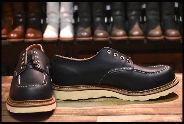 【11D 未使用 12年】レッドウィング 8106 オックスフォード 黒 ブラッククローム モックトゥ ローカット 短靴 ブーツ redwing  HOPESMORE