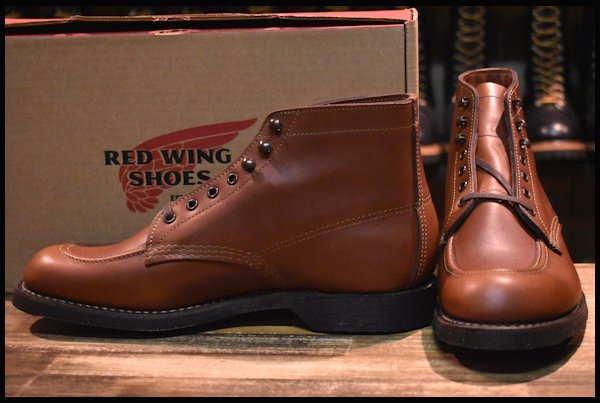 【9D 箱付 未使用 19年】レッドウィング 8076 スポーツ ブーツ ブラウン 茶 シガーリタン 1930S sportsboot redwing HOPESMORE