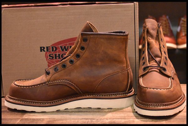 【9D 箱付 未使用 18年】レッドウィング 1907 アイリッシュセッター 茶 カッパー ラフ＆タフ モックトゥ ブーツ redwing  HOPESMORE