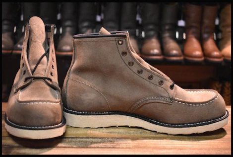 【11D 未使用 22年】レッドウィング 8863 スエード ミュールスキナー ラフアウト モックトゥ 編み上げ ブーツ redwing HOPESMORE