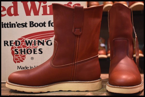 【7E 箱付 DEAD 緑犬タグ 96年】レッドウィング 866 ペコス 赤茶 オロラセット クッションソール ブーツ redwing pecos  HOPESMORE