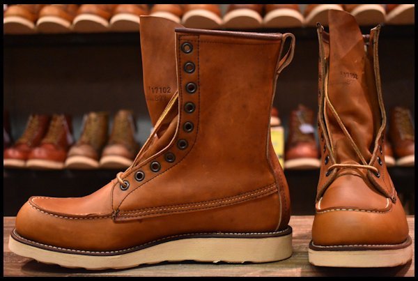 【9D DEAD 犬刻印 96年】レッドウィング 877 ロング アイリッシュセッター 茶 オロイジナル レースアップ ブーツ redwing  HOPESMORE