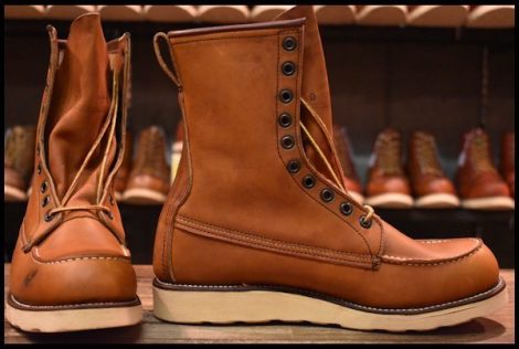 【9D DEAD 犬刻印 96年】レッドウィング 877 ロング アイリッシュセッター 茶 オロイジナル レースアップ ブーツ redwing HOPESMORE