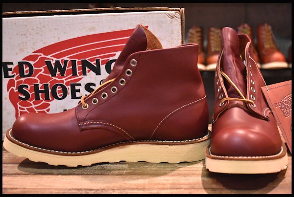 【8D 箱付 DEAD 犬タグ】レッドウィング 8166 アイリッシュセッター 赤茶 オロラセット プレーントゥ ブーツ redwing  HOPESMORE