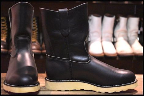 【6.5E 箱付 DEAD 羽タグ 99年】レッドウィング 8169 ペコス ブーツ 黒 ブラッククローム redwing pecos HOPESMORE