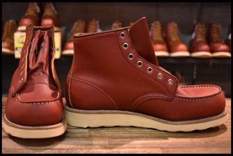 【8D DEAD 半円犬タグ 96年】レッドウィング 875 アイリッシュセッター 赤茶 オロラセット モックトゥ ブーツ redwing HOPESMORE