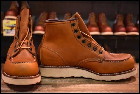 【8.5D DEAD サイド羽タグ 98年】レッドウィング 875 アイリッシュセッター 茶 オロイジナル モックトゥ ブーツ redwing HOPESMORE