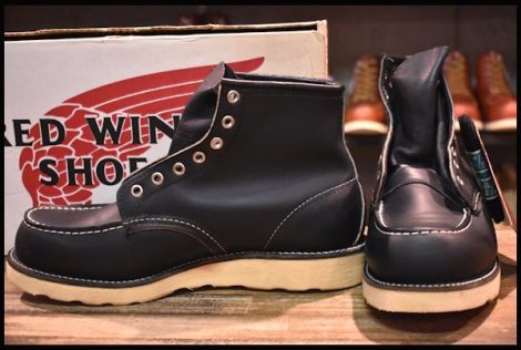 【8EE 箱付 DEAD 犬タグ 99年】レッドウィング 8179 アイリッシュセッター 黒 ブラッククローム モックトゥ ブーツ redwing HOPESMORE