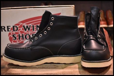 【9.5EE DEAD 羽タグ 00年】レッドウィング 8130 アイリッシュセッター 黒 ブラッククローム モック ブーツ 8179 redwing HOPESMORE