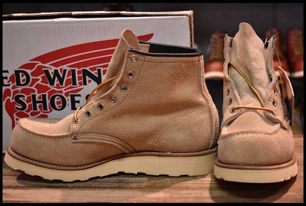 【7.5E 箱付 DEAD 犬タグ 98年】レッドウィング 8173 スエード アイリッシュセッター タン ラフアウト モック ブーツ redwing  HOPESMORE