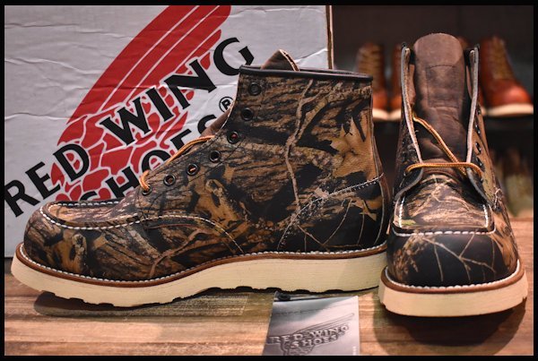 【9D 箱付 DEAD 03年】レッドウィング 8150 アイリッシュセッター リアルツリー 迷彩 カモフラ モックトゥ ブーツ redwing  HOPESMORE