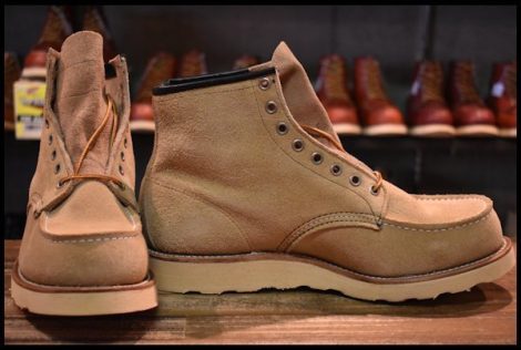 【10E DEAD 犬タグ】レッドウィング 8173 スエード アイリッシュセッター ラフアウト モックトゥ ブーツ 編み上げ redwing HOPESMORE