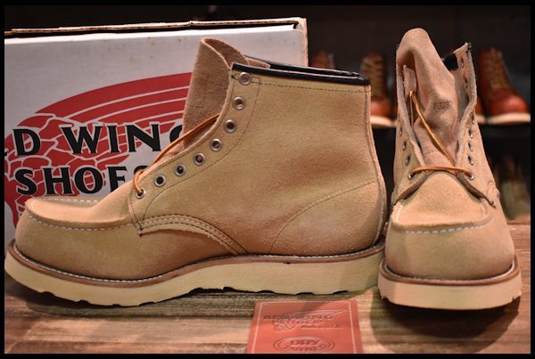 【10E DEAD 犬タグ】レッドウィング 8173 スエード アイリッシュセッター ラフアウト モックトゥ ブーツ 編み上げ redwing HOPESMORE