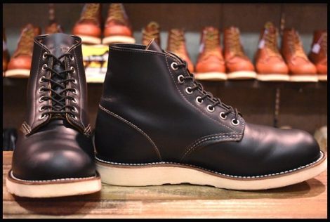 【8EE 良品 20年】レッドウィング 9870 アイリッシュセッター ブラック クローンダイク 黒 プレーントゥ ブーツ redwing HOPESMORE