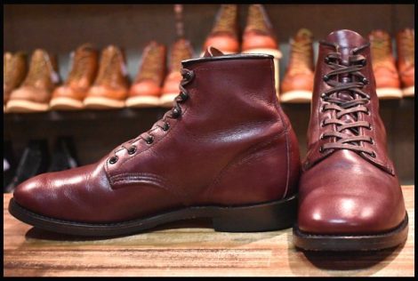 【8.5D 美品 16年】レッドウィング 9062 ベックマン ブラックチェリー フェザーストーン フラットボックス ブーツ redwing HOPESMORE