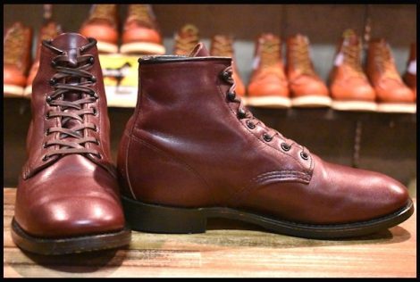 【8.5D 美品 16年】レッドウィング 9062 ベックマン ブラックチェリー フェザーストーン フラットボックス ブーツ redwing HOPESMORE