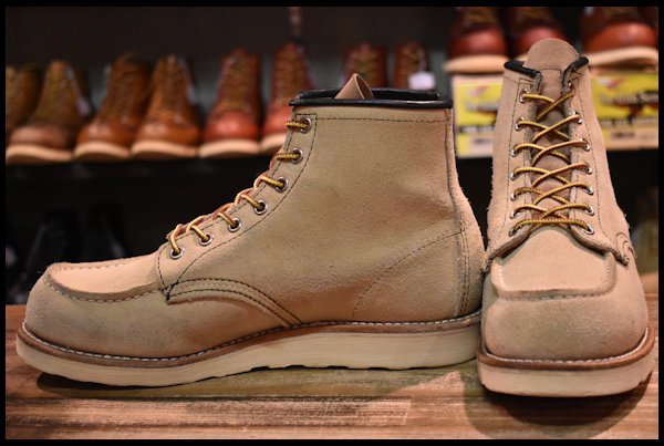 【8E 良品 10年】レッドウィング 8173 スエード アイリッシュセッター ホーソーン ラフアウト モックトゥ ブーツ redwing  HOPESMORE