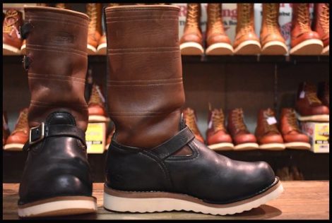 【8.5EEE? 良品】WESCO ウエスコ カスタムボス ブラウン×ブラック ツートン ビブラム1010シングル エンジニア ブーツ BOSS HOPESMORE