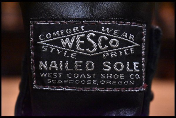 【8E DEAD 限定 15年】WESCO ウエスコ フライトマスター 黒 ブラック コードバン ジョブマスター レースアップ ブーツ  HOPESMORE