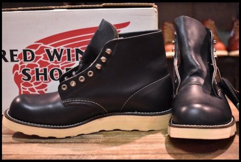 【8EE 箱付 DEAD 犬タグ】レッドウィング 8165 アイリッシュセッター 黒 ブラッククローム プレーントゥ ブーツ redwing HOPESMORE