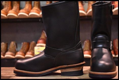 【7.5EE 未使用 20年】レッドウィング 2268 エンジニア 黒 ブラッククローム スチールトゥ ブーツ redwing HOPESMORE