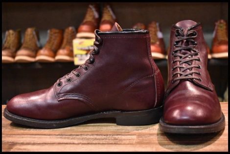 【9.5D 美品 18年】レッドウィング 9062 ベックマン ブラックチェリー フェザーストーン フラットボックス ブーツ redwing HOPESMORE