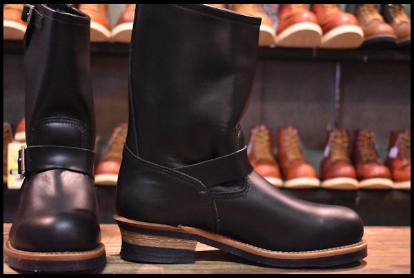 【7.5EE 未使用 20年】レッドウィング 2268 エンジニア 黒 ブラッククローム スチールトゥ ブーツ redwing HOPESMORE