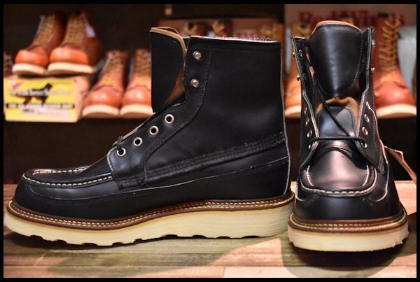 【9E DEAD 50周年限定 犬タグ】レッドウィング 1952 アイリッシュセッター 黒 ブラッククローム モックトゥ ブーツ redwing  HOPESMORE