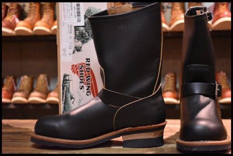 【7.5D 箱付 未使用 14年】レッドウィング 9268 エンジニア 黒 ブラック クローンダイク スチールトゥ ブーツ redwing HOPESMORE