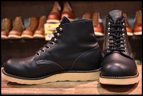 【7.5D 良品 犬タグ】レッドウィング 8165 アイリッシュセッター ブラッククローム プレーントゥ 編み上げ ブーツ redwing HOPESMORE