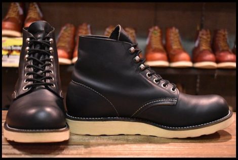 【7.5D 良品 犬タグ】レッドウィング 8165 アイリッシュセッター ブラッククローム プレーントゥ 編み上げ ブーツ redwing HOPESMORE