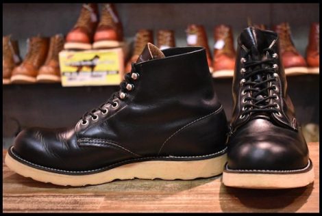 【9EE 良品 犬タグ 98年】レッドウィング 8165 アイリッシュセッター 黒 ブラッククローム レースアップ ブーツ redwing HOPESMORE