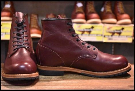 【8.5D 美品 18年】レッドウィング 9411 ベックマン ブラックチェリー フェザーストーン プレーントゥ ブーツ 9011 redwing HOPESMORE