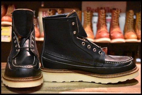 【9E DEAD 50周年限定 犬タグ】レッドウィング 1952 アイリッシュセッター 黒 ブラッククローム モックトゥ ブーツ redwing HOPESMORE