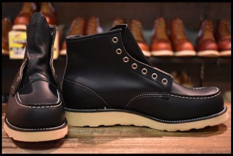 【8E 箱付 DEAD 犬タグ 98年】レッドウィング 8179 アイリッシュセッター 黒 ブラッククローム モックトゥ ブーツ redwing HOPESMORE