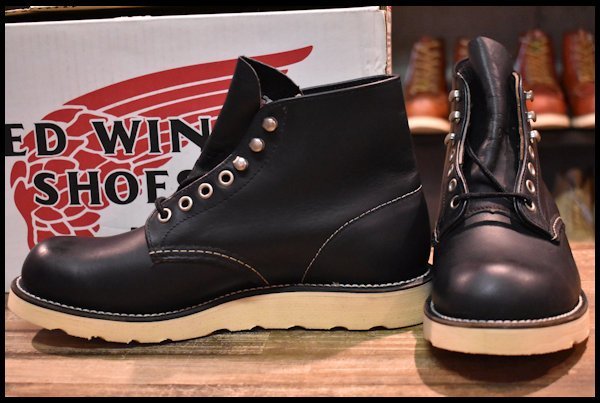 【6.5D DEAD 羽タグ 97年】レッドウィング 8165 アイリッシュセッター 黒 ブラッククローム プレーントゥ ブーツ redwing  HOPESMORE