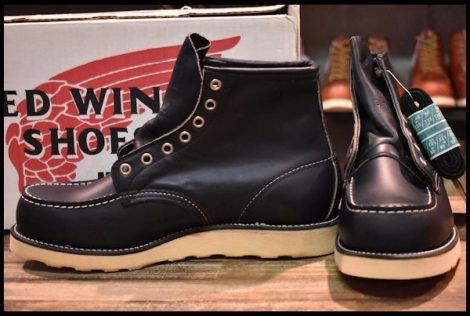 【8E 箱付 DEAD 犬タグ 98年】レッドウィング 8179 アイリッシュセッター 黒 ブラッククローム モックトゥ ブーツ redwing HOPESMORE